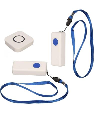 Pusokei Wireless Call Button System for Seniors - 2 Transmitters 1 Receiver 4 Volume Levels 330m Range - Ideal for Nursing Staff & Elder Care - Buy Online on GoSupps.com