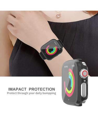  12 Pack Case Compatible with Apple Watch 40mm SE 2 Series 6 5 4 SE with Tempered Glass Screen Protector HASDON Hard PC Bumper Overall Shockproof Protective Cover for iWatch 40mm Accessories Black/White/Silver/Rose Gold/Pink/Clear/Midnight Blue/Green/Red/ - Buy Online on GoSupps.com