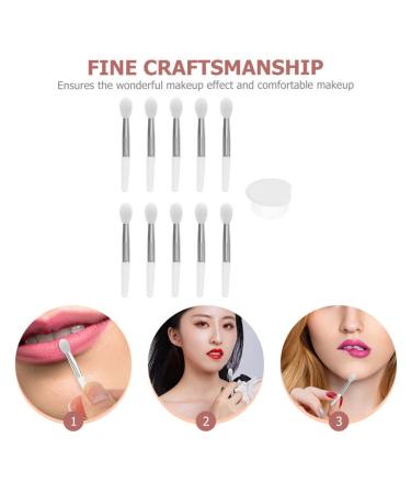 FRCOLOR Silicone Lip Brush Set - 4 Pcs Exfoliating Lip Scrub & Balm Applicator - White Lip Gloss Makeup Tools for Travel - Buy Online on GoSupps.com