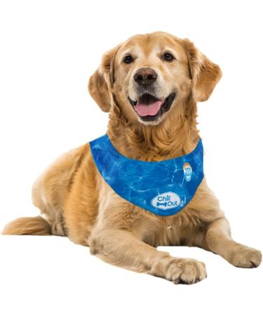 All for Paws Chill Out Dog Half - Cooling Pet Vest for Summer Breathable Design X-Large (53-62 cm Neck Size) - Blue - Buy Online on GoSupps.com