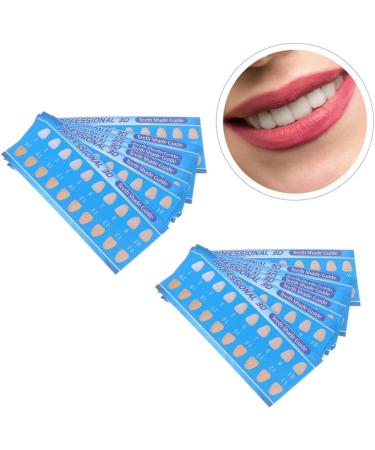 GATUIDA 60 STK Tooth Color Card - Teeth Whitening Shade Guide & Oral Care Tool - Fast International Shipping - Buy Online on GoSupps.com