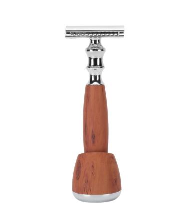Premium Safety Razor with Wooden Handle - Ideal Gift for Fathers & Loved Ones - Buy Online on GoSupps.com