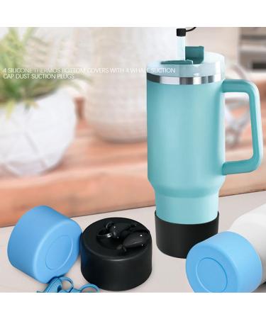 Heat Resistant Silicone Cup Sleeve Set Slip Straw Cap Water Bottle Boots Silicone Straw Cover Friendly Cup Accessories for Home Office Travel Travel - Buy Online on GoSupps.com