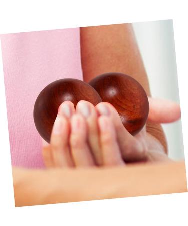 GOOHOCHY 2pcs Wooden Craft Hand Exercise Balls - Fitness Muscle Stretching Balls (5cm) for Strength and Flexibility - Buy Online on GoSupps.com