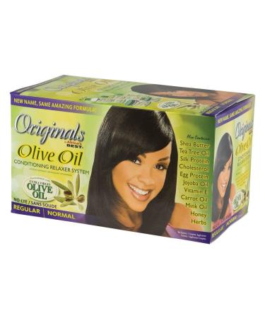 Organics, Olive Africa's Best, Organic Olive Oil Conditioning Relaxer Kit, Regular 1 Count (Pack of 1)