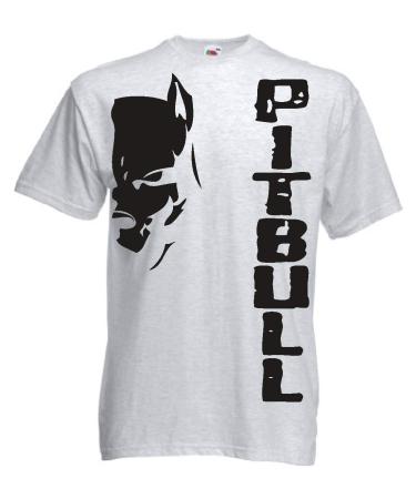 Generico t-Shirt Pitbull Fight Dog Kickboxing Boxing Gift Idea 12 Colors also for Children S Grey