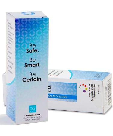 Certainty SmartShield Antimicrobial Ointment for Nasal Antiseptic - 30g Unscented - 1oz Pack - Nasal Sanitizer & Wound Dressing - Buy Online on GoSupps.com