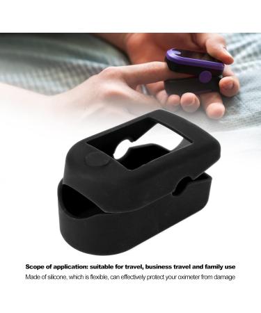 Compact Silicone Fingertip Oximeter Housing - Effective Protection for Travel Business & Family (Black) - Buy Online on GoSupps.com