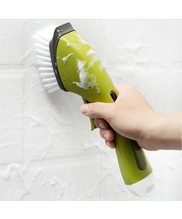 Dish Cleaning Brush - Automatic Dish Brush with Long Handle Cleaning Scrubber Add Detergent Sink Cleaning Dish Scrubber Reused Kitchen Cleaning Tools for Sink & Dish Green - Buy Online on GoSupps.com