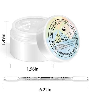 Lofuanna 15g Solid Gel Glue for Nail Tips | Nail Art Rhinestone Adhesive | Press on Nails UV/LED | 3D Sculpture Gel Mold | DIY Nail Design Kit (2Pcs) - Buy Online on GoSupps.com