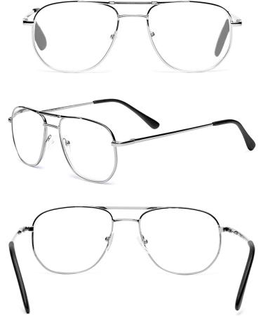 Koosufa Retro Pilot Reading Glasses - Anti Blue Light Metal Frame Strength 1.0-4.0 Unisex Fashion - Shop Now! - Buy Online on GoSupps.com