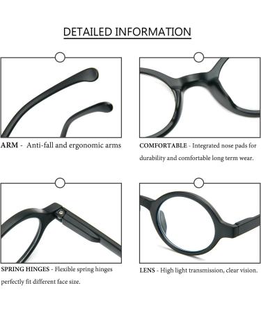 Kokobin 4 Pack Anti-Blue Light Reading Glasses for Men & Women - 1.5 Diopters with Spring Hinges - Buy Online on GoSupps.com