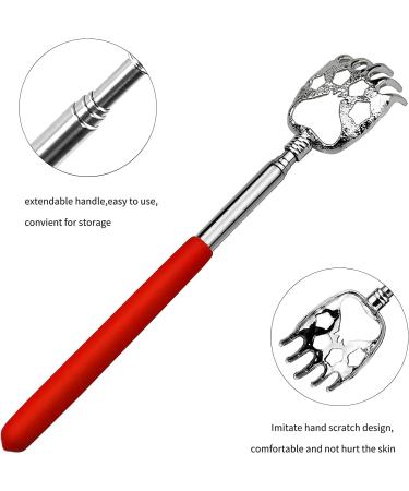 Portable Telescoping Bear Claw Back Scratcher Set - 2 Pcs with Rubber Handles - Buy Online on GoSupps.com