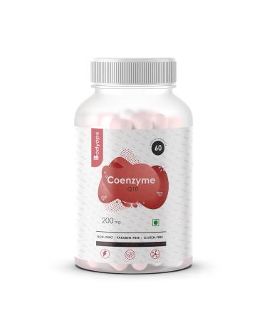 Coenzyme Q10 200 mg with Piperine Extract 5 mg (60 Capsules(Pack of 1)) Powerful Antioxidant for Heart Health Essential for Energy Production |