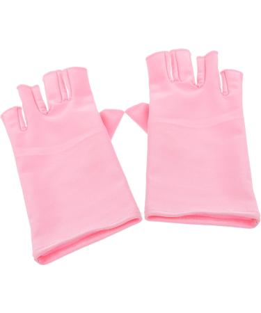 POPETPOP 5 Pairs Nail Gloves Manicure Gloves Nail Uv Protection Gloves for Women Nail Art Gloves Uv Shield Gloves Uv Shield Mittens Pink Moisturizing Nail Polish Spandex - Buy Online on GoSupps.com