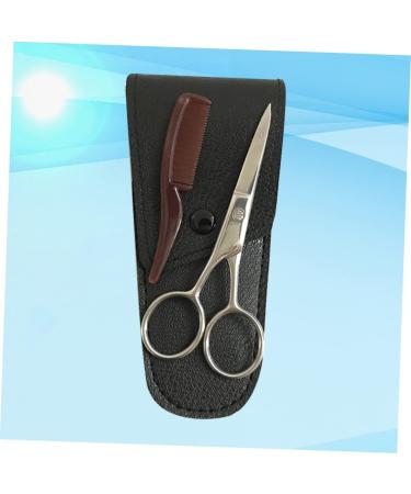 Housoutil 1 Set Brow Scissors Small Scissors Eyebrow Scissor Nose Scissors Beard Eyebrow Trimming Scissors Confident Beard Cut Eyebrow Grooming Scissors Stainless Steel 6.3x13.3cm Black - Buy Online on GoSupps.com