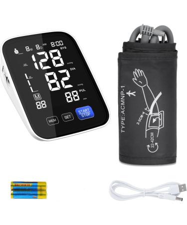 Automatic Upper Arm Blood Pressure Monitor - Dual User 2x90 Memories 8.5-16.5 Cuff Size Includes Batteries & DC Cable - Shop Internationally - Buy Online on GoSupps.com