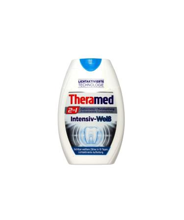 Theramed 2in1 toothpaste + mouthwash intensive white 75ml light-active techno.
