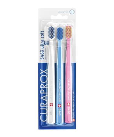 Curaprox CS5460PACK manual toothbrush Ultra soft 3 pieces (assorted colors color not selectable)