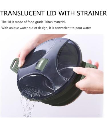 2.5L Collapsible Camping Cook Pot,Portable Cookware for Outdoor Hiking - Buy Online on GoSupps.com
