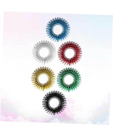 Magiclulu Silent Finger Massage Ring - 12 Pack Vibrating Acupressure Toys for Stress Relief & Relaxation - Buy Online on GoSupps.com