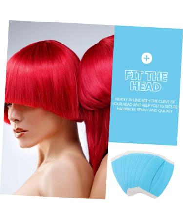 LALAFINA Two Sided Tape 23 Sheets Double Sided Wig Film Hair Wig Adhesive Strips Hair Extension Sticker Tape for Hair Extension Wig Tape Parts Wig Tape Supply Water Proof Glue Sticky Stick - Buy Online on GoSupps.com