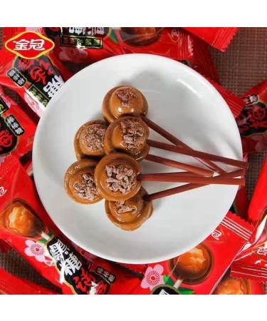 Sour and Sweet Black Sugar Plum Lollipop Hard Candy Candy Snacks Chinese Plum Flavored Fruit Candy Instant Preserved Fruit Ready to eat Dim Sum Wedding Candies Dessert Snacks Gifts (3bag (60 pieces)) - Buy Online on GoSupps.com
