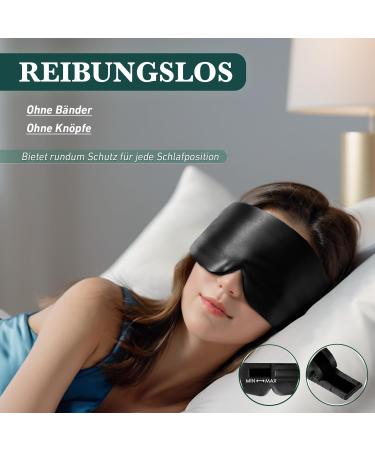 Joyhabit Extra Large Silk Sleep Mask - Adjustable Cloud Curve Eye Mask for Men & Women - Perfect for Night Sleep & Relaxation - Buy Online on GoSupps.com