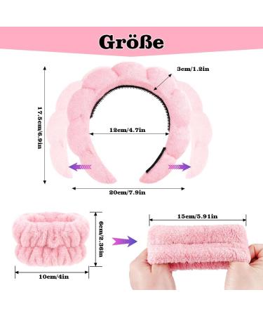 1 Sponge Headband Bracelet Sets for Washing Face Makeup Headbands - Buy Online on GoSupps.com
