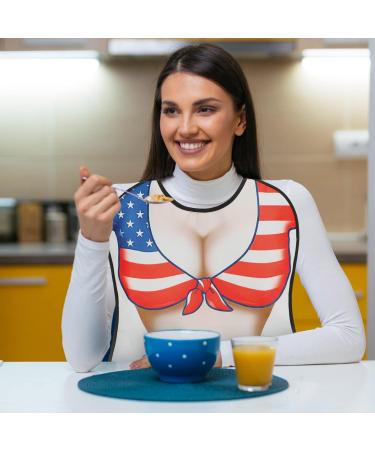 Ciieeo Adult Bibs for Women - Funny Washable Clothing Protector for Elderly Eating - Perfect Gifts for Ladies and Elders - Buy Online on GoSupps.com