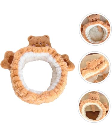 PLAFOPE Bear Face Wash Headband Make up Headbands Bear Headband Spa Hair Band Facial Headbands Spa Headbands Headband for Washing Face Skincare Headbands Makeup Headband - Buy Online on GoSupps.com
