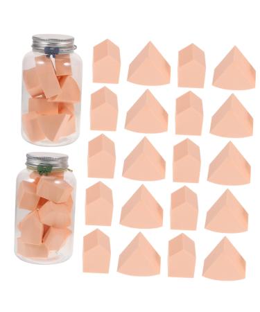 POPETPOP 2 Boxes Makeup Egg Powder Puff Makeup Triangle Puff Concealer Sponge Disposable Face Sponges Liquid Makeup Make up Sponges for Face Blush Unique Cotton Pad Hydrophilic Non-latex 14x7.5cm As Shown 1