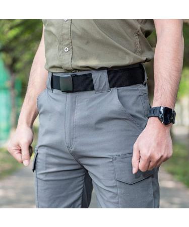 Ginwee 5 Pack Nylon Military Tactical Web Belts - Durable Outdoor Belt with Plastic Buckle - Buy Online on GoSupps.com