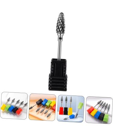 SOESFOUFU Nail Polisher Professional Nail Drill Nail Drill Tips Manicure Supplies Replacement Nail Bits Creative Nail Small Soap Russian Metal Tungsten Steel Alloy Manicure Tools 7x1.3cm As Shown 4 - Buy Online on GoSupps.com
