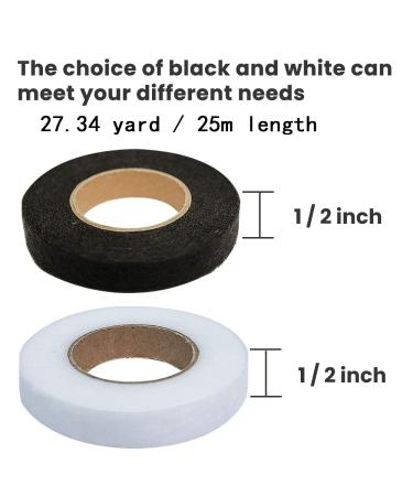UWEME 6 Rolls Iron On Hemming Tape - Adhesive Fabric Tape for No Sew Hemming - White & Black - Buy Online on GoSupps.com