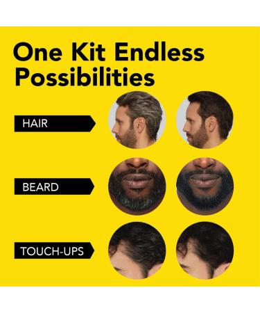 Cleverman Hair & Beard Dye Kit for Men - Ammonia-Free All-in-One Gray Coverage Reusable Black Hair Color for Men - Buy Online on GoSupps.com