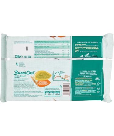 Galbusera BuoniCos Pack of 6 biscuits without added sugar with fresh Italian eggs 330 g + Italian Gourmet polpa 400 g - Buy Online on GoSupps.com