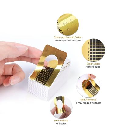 Self-Adhesive Nail Stencils for Gel & Nail Extensions | 144 Pieces for Perfect Nail Art - International Shipping - Buy Online on GoSupps.com