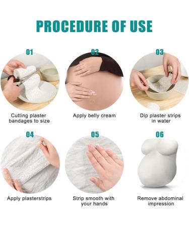 Plaster Paris Bandage - 6 Rolls Skin-Friendly Craft Bandages for Art & Moulding - 4" x 3 Yards - Buy Online on GoSupps.com