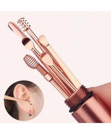 KBREE 6Pcs Stainless Steel Ear Tag Wax Remover Curette Set - Ear Cleaning Tool - Buy Online on GoSupps.com