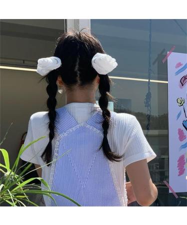 hgnxa Girls Flower Hair Clip Sweet Handmade Cute Hair Duckbill Clip Headwear Hair Accessories for Women Girls White - Buy Online on GoSupps.com