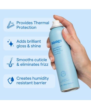 Aquage Beyond Shine Spray Adds Brilliant Shine to Finished Styles With Or Without Thermal Styline Floral - Consciously Crafted 4.6 Fl Oz (Pack of 1) - Buy Online on GoSupps.com