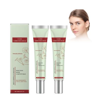 2 Pi ces CC Cr me La Centella Asiatica Cr me Teint e Anti-Rougeur CC Red Correct Correctrice De Couleur Perfecteur Et Correcteur De Teint Spf 25 Couverture Naturelle Imperm able Et Longue Tenue