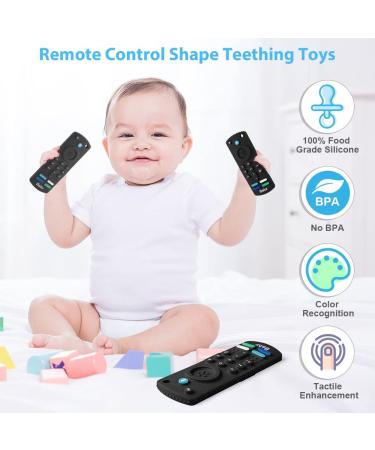 Baby Teething Toy Silicone Teether - Remote Control Shape for Babies & Toddlers | BPA-Free & Dishwasher Safe | 1 Pack - Buy Online on GoSupps.com