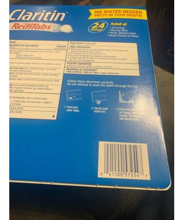 Claritin 24 Hour Non-Drowsy Allergy RediTabs 10mg - 70 Count - Buy Online on GoSupps.com