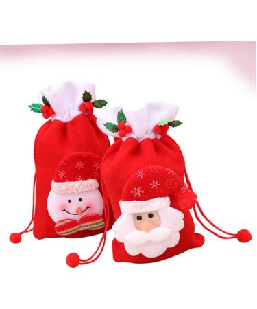 STOBAZA Xmas Bags 2pcs Xmas Treat Bags Snowman Candy Bag Candy Bag for Christmas Bag Child Decorations Portable - Buy Online on GoSupps.com