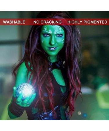 MEICOLY Green Cream Face Body Paint - Christmas Grinch Costume, Camouflage Hunting, Halloween SFX Makeup for Adults and Children - Buy Online on GoSupps.com