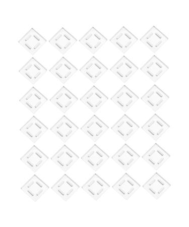 WOONEKY 30pcs Aluminum Eye Shadow Box Eyeshadow Lipstick Storage Case Empty Makeup Case Facial Powder Silver