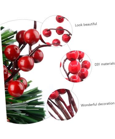 ABOOFAN 30 Pcs Christmas Imitation Fruit Christmas Floral Stems Picks Christmas Berry Christmas Flower Stems Picks Holly Berry Stems Tree Branch Decor Banquet Ornament Artificial Foam - Buy Online on GoSupps.com