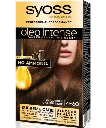 Syoss Colour Oleo Intense 4-60 Goudbruin Hair Verf - 1 Set